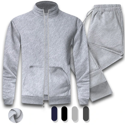 Men's Casual Athletic Tracksuit Long Sleeve Sweatsuit Set Full Zip Running Jacket and Pants 2 Piece Outfits