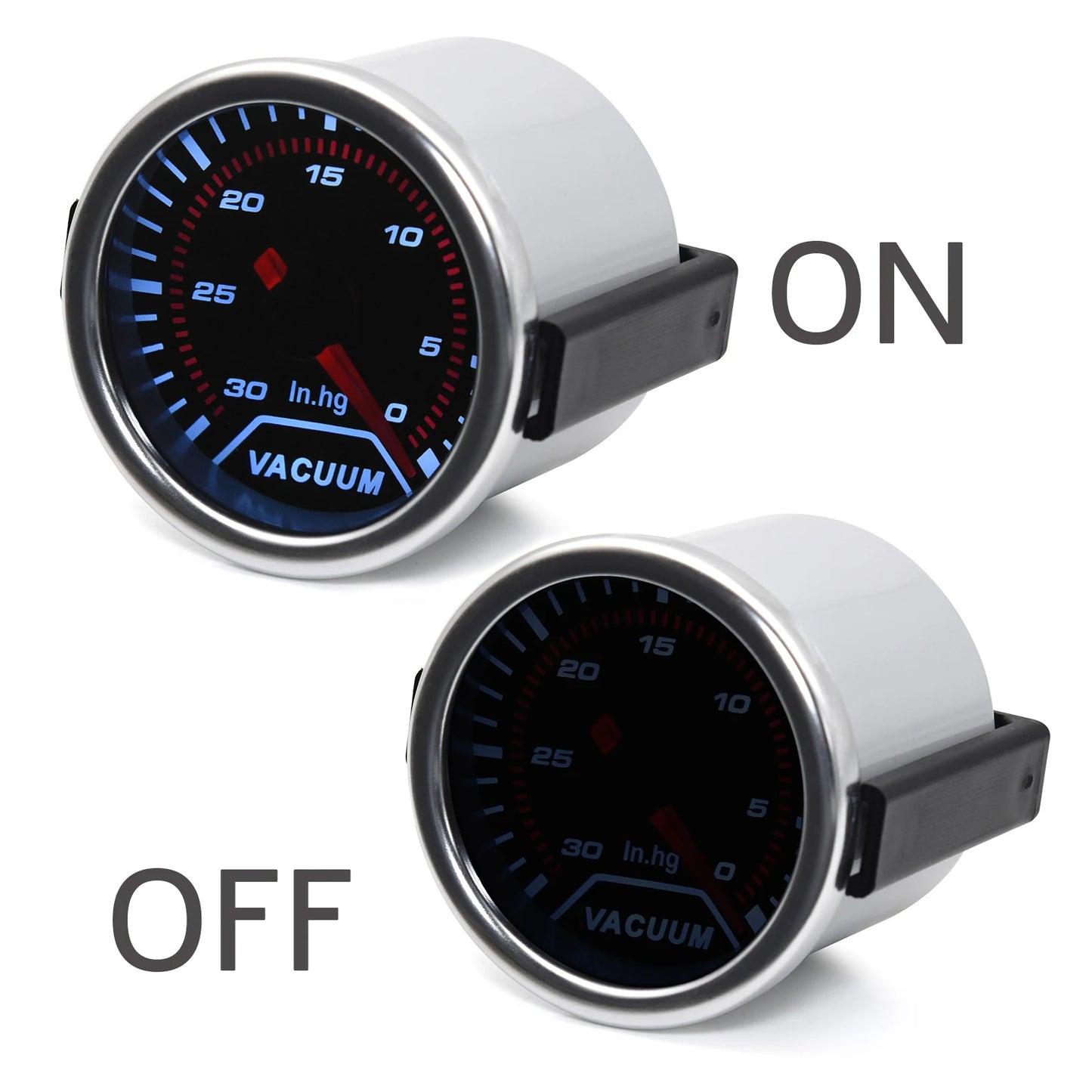 AD 52mm Water Temperature Gauge + 10mm Sensor  Boost Gauge Bar Psi Vacuum Oil Temp Press Voltmeter Tachometer RPM Car Gauge Pods