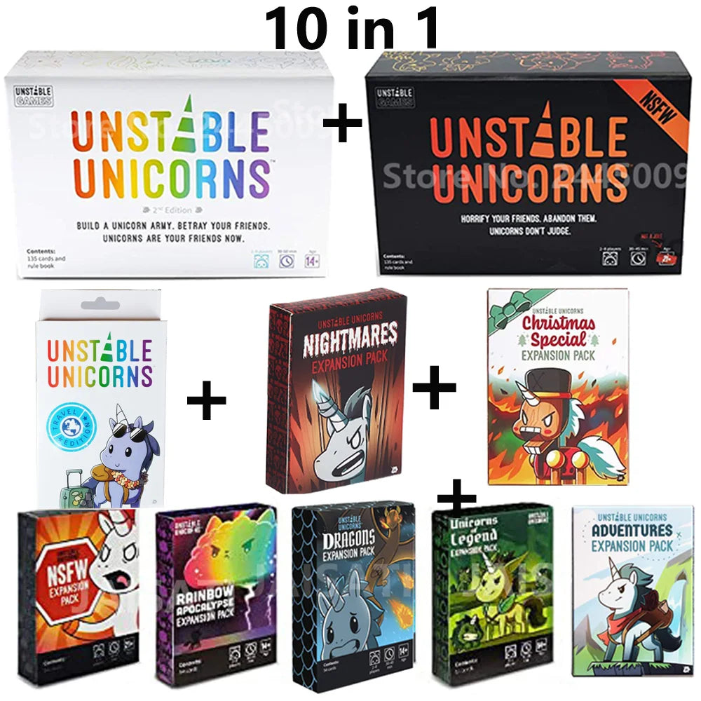 Unstable Games Unicorns: Nightmares Expansion Designed to be added to your Unicorns Card Game