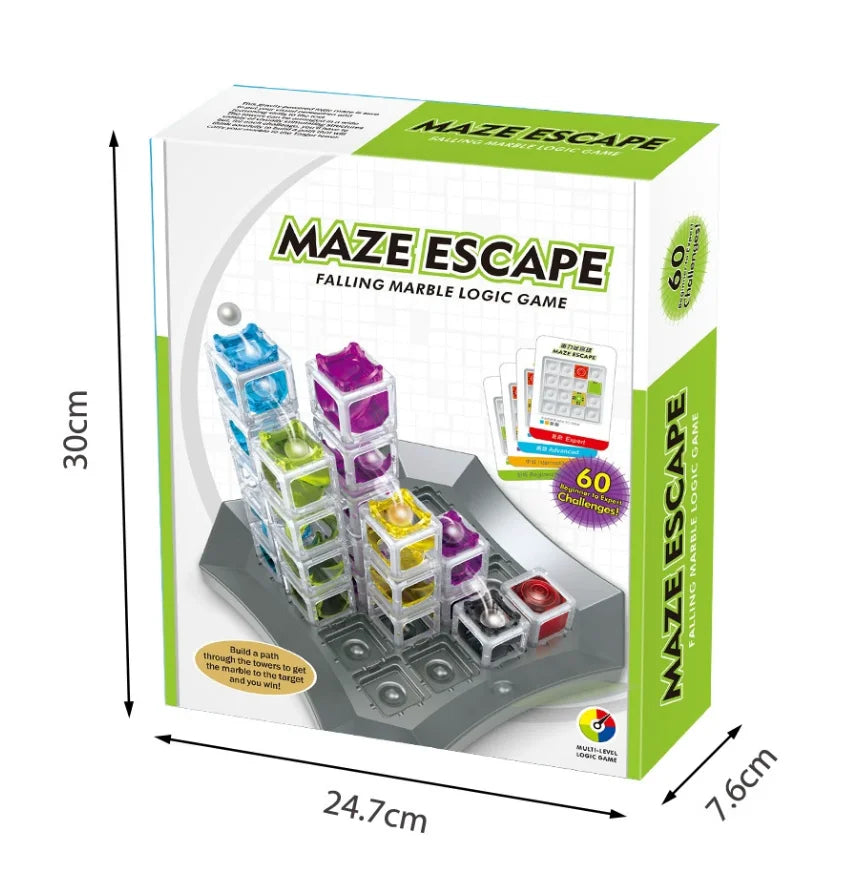 Stereoscopic Gravity Color Space 3D Maze Escape Ball Thinking Toy Three-dimensional Ball Game Children's Puzzle Focus Training