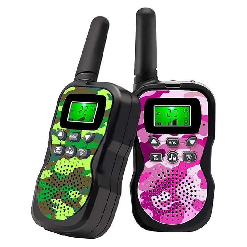 Kids Walkie Talkies Radio Toy 3 KM Best Christmas Birthday Gifts for 3-12 Year Old Kids to Outside Adventures Camping Hiking