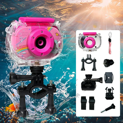 Kids Waterproof Camera 20MP Waterproof Underwater Digital Camera 1080P 10X Digital Zoom Screens Waterproof Digital Camera