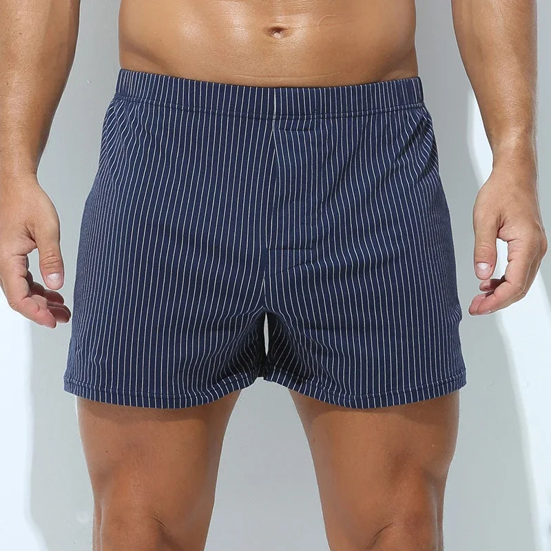 3pcThree pairs of loose cotton men's underwear, breathable home shorts, briefs, comfortable and loose home pajama pants, and Arr