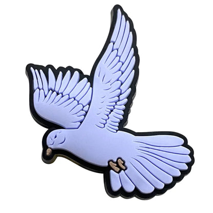 16-100Pcs Wholesale Dove of Peace PVC Shoe Buckle Charms Mix Pigeon Adult Clog Ornaments For Birthday Present