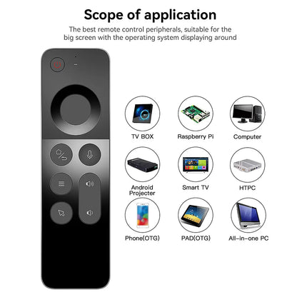 MRSVI W3 Voice Air Mouse Remote Control 2.4G English Arabic Handheld Mini Wireless Keyboard for Android TV BOX/Windows/PC