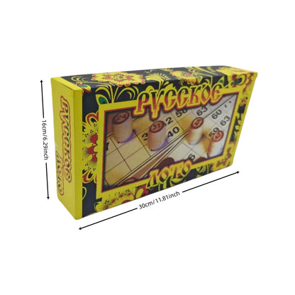 Interesting Tabletop Game "Русское Лото," an Interactive Card Game Suitable for Parties and Family and Friends, a Great Holiday Gift! (the Picture May Have Slight Color Differences from the Actual Product)