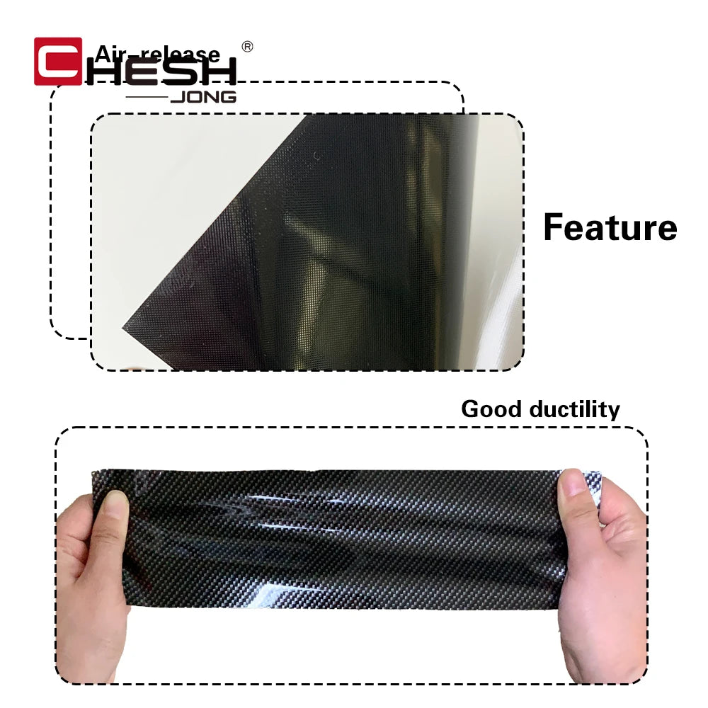 145cmx200cm Carbon Fiber Vinyl Film Car Styling Wrapping Sheet Roll Film Automobiles DIY for Car Hood Roof Stickers Accessories
