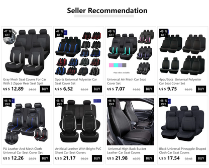 AUTO PLUS Car Seat Covers Set Baja Saddle Blanket Weave Universal Fit Most Car Seat Protection Steering Wheel Cover Protector