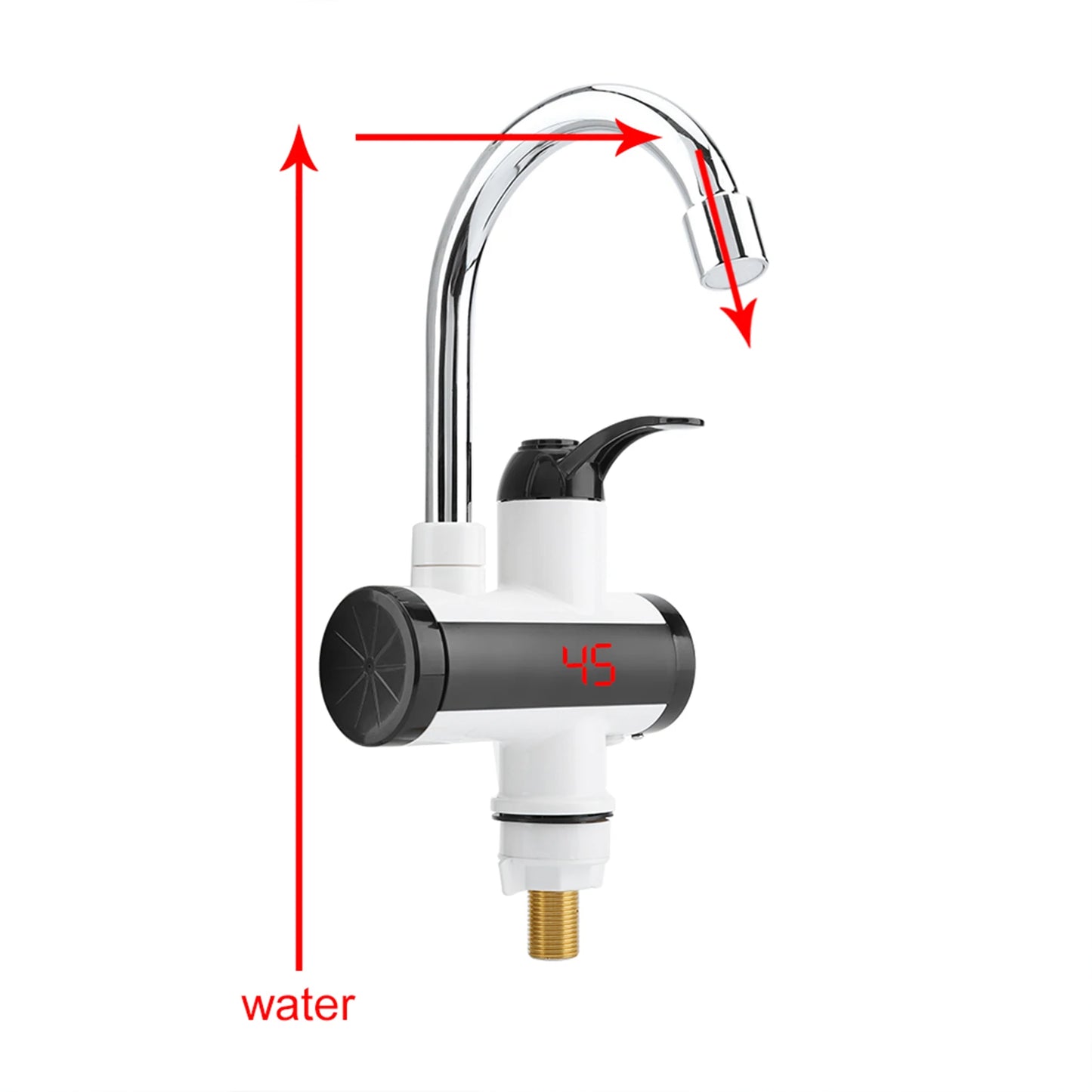 Instant Hot and Cold Water Dispenser Heater Heating Faucet Temperature Display EU Plug