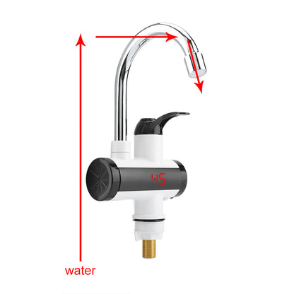 Instant Hot and Cold Water Dispenser Heater Heating Faucet Temperature Display EU Plug