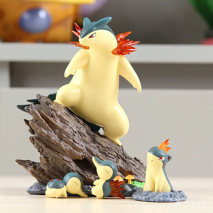 Evolution Line Pokemon Charmander Bulbasaur Squirtle Greninja Anime Action Toy Figures Doll Model Colletion Toys For Children
