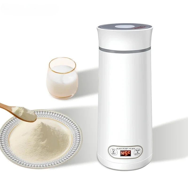 Portable Electric Kettle travel Kettle Stainless Steel Mini Electric Water Bottle Cup For Boil Hot Water Baby Milk Powder