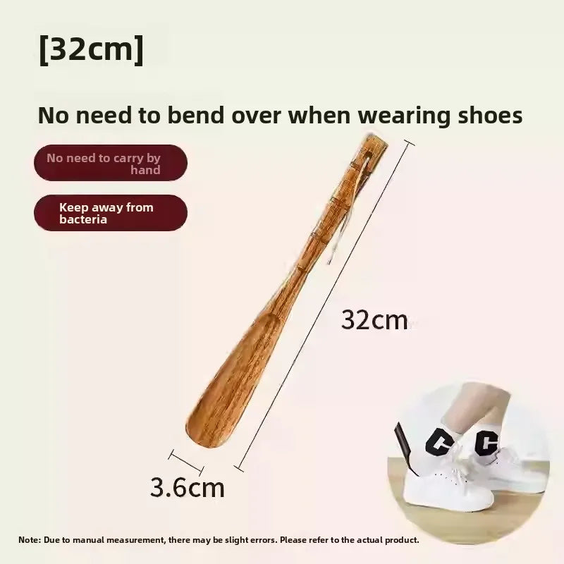 Long Handle Shoe Horn Elderly No Bending Waist Shoe Insertion Device Easy to Use Home Daily Shoe Care Tool Extended Length