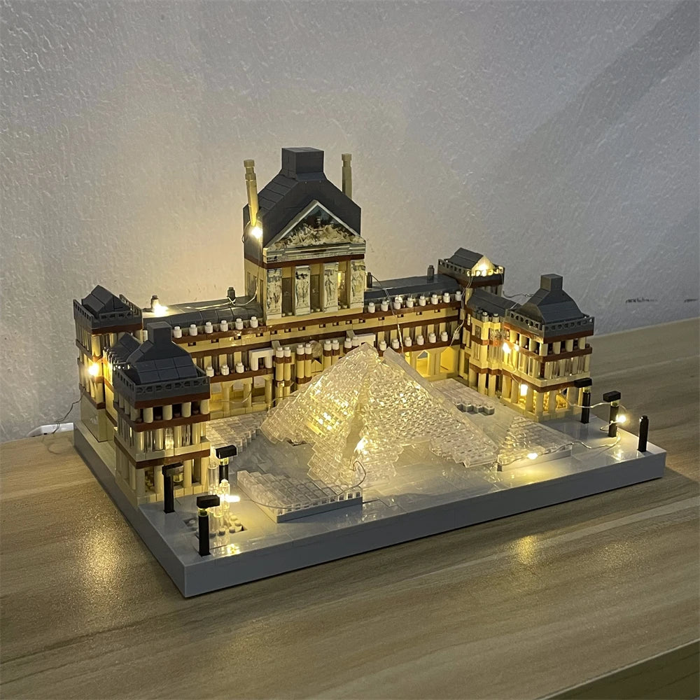 Knew Built Micro Mini Building Block with USB LED Light, White House Toy, Architecture Model, Ideal Decorative Piece Home Office