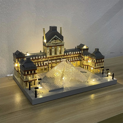 Knew Built Micro Mini Building Block with USB LED Light, White House Toy, Architecture Model, Ideal Decorative Piece Home Office