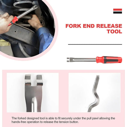 2 Piece Automatic Slack Adjuster Release Tool Car Repair Tool Set Comfortable Grip Efficient Slip Resistant For Trucks Trailers