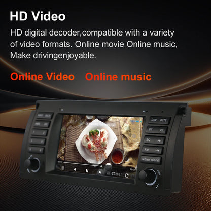 For BMW 5 Series E38 E39 and BMW X5 E53 Car Multimedia Display 7" Touch Screen  GPS Navigation Reverse View Bluetooth FM Radio