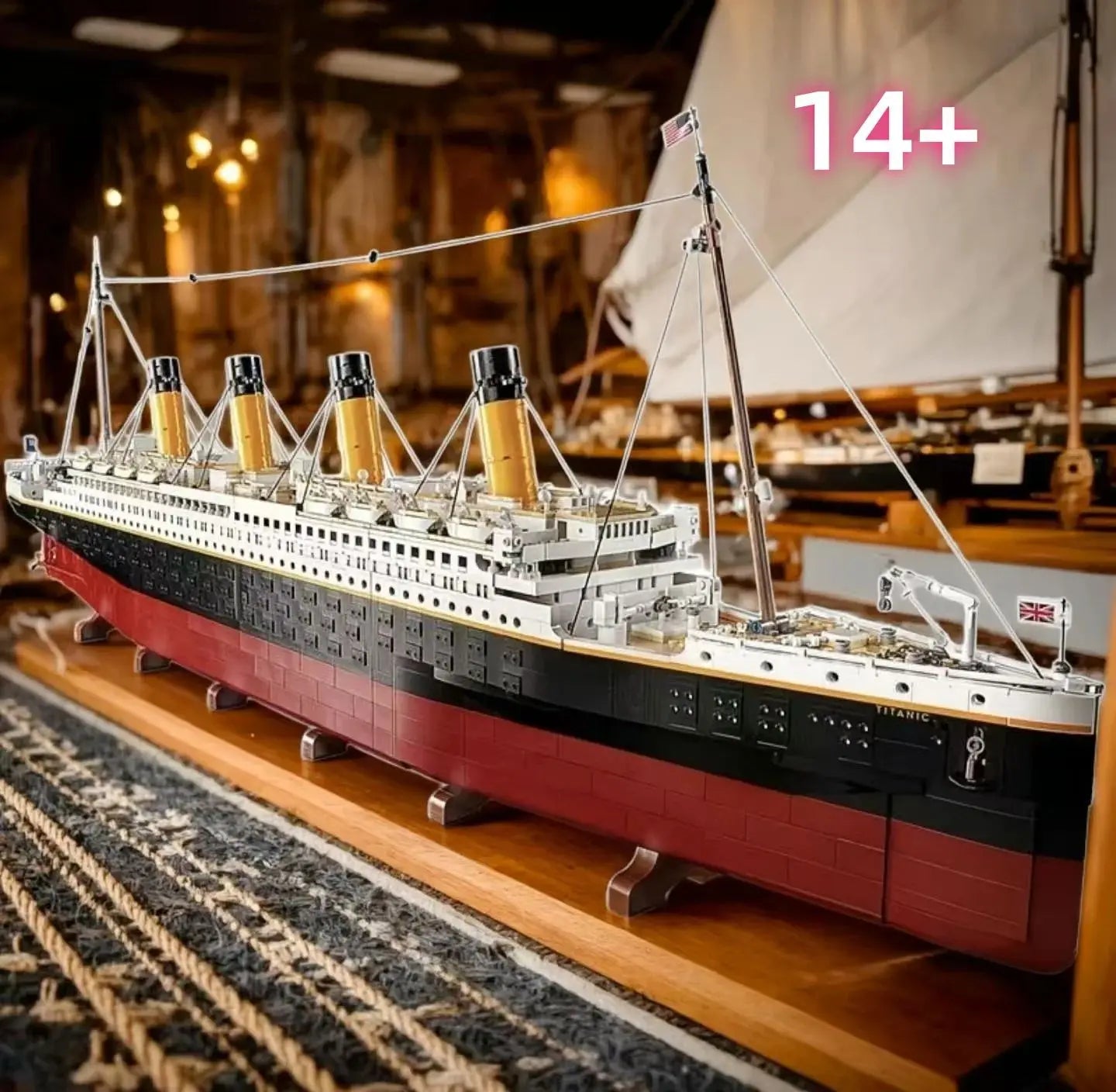 Classic 9090pcs luxury cruise ship model building blocks home decoration assemble toys creative holiday gifts