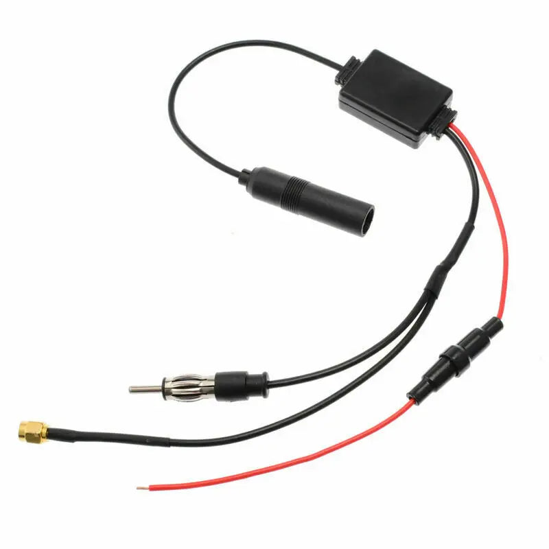 1PCS Stereo Aerial DAB AM FM Radio Car Antenna Amplifier Splitter Signal AMP Booster Car Radio Antenna Amplifier Auto Parts