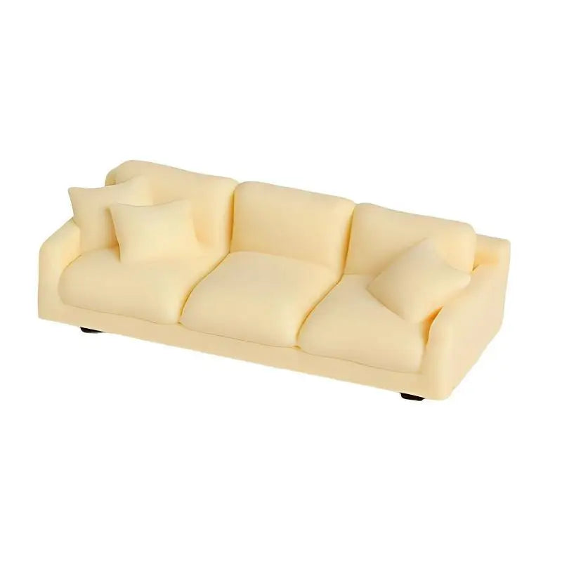 [DO]Dollhouse Living Room Furniture Decoration Dollhouse Simulation Cloud Sofa Model Dolls House Micro Scene Pretend Play Toys