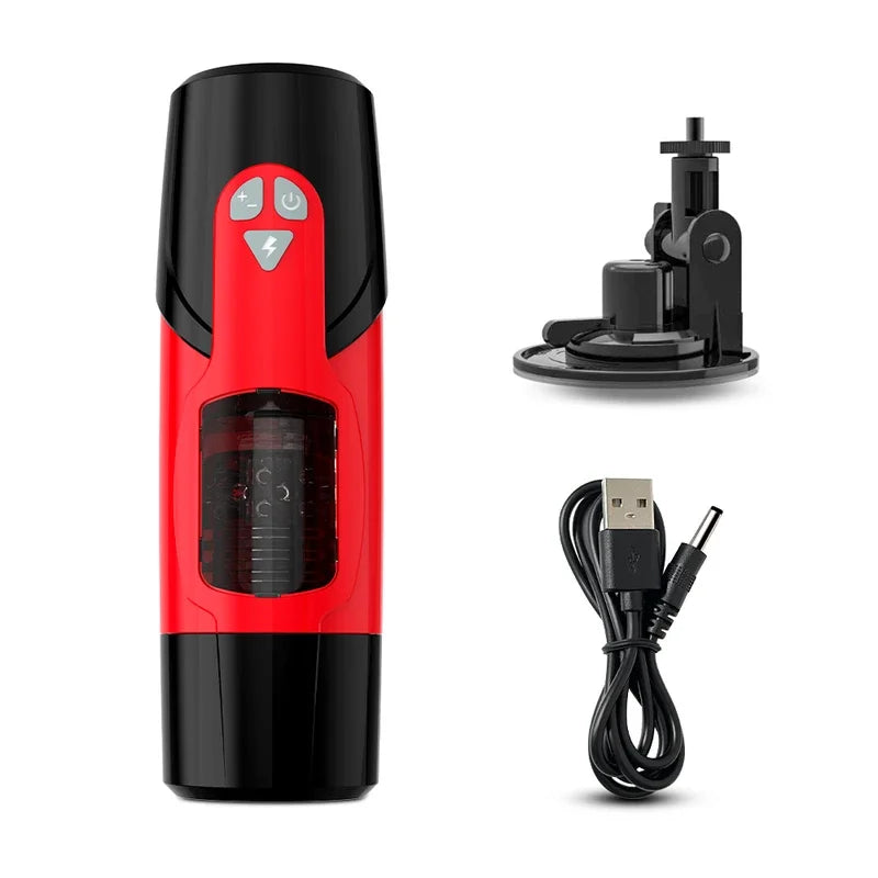 Automatic Thrusting Male Masturbator Vibration Penis Blowjob Machine Masturbation Cup Pocket Pussy Sex toy Men Adult Products 18