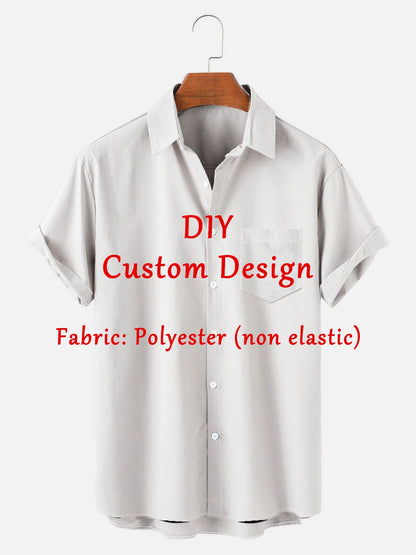 Customized Men's Shirts Summer Hawaiian Short Sleeve Women 3D Custom Design Tops T-shirt Factory Outlet Long Sleeve Shirt