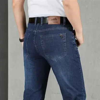 Jeans for Men Work Wear Male Cowboy Pants 2025 Fashion Trousers High Quality Original Classic Straight with Pockets New in Baggy
