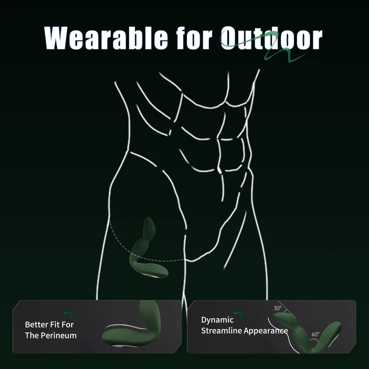 Jissbon Prostate Massager Anal Vibrator Butt Plug Penetration Anal 20 Pleasure Mode Double Anal Vibration Sexy Adult For Men