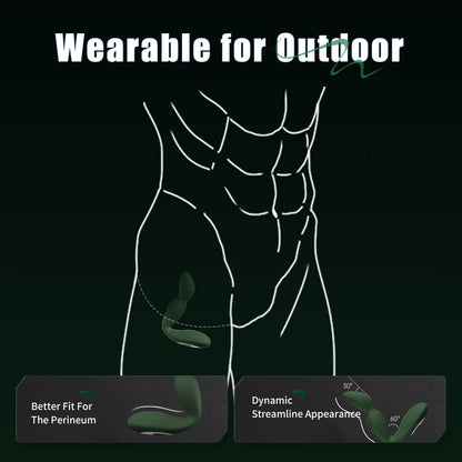 Jissbon Prostate Massager Anal Vibrator Butt Plug Penetration Anal 20 Pleasure Mode Double Anal Vibration Sexy Adult For Men
