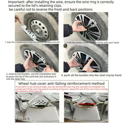 Hubcaps Suitable for Cars with 14/15/16-inch Iron Wheels 4pcs Made of PP Plastic Can Be To Decorate The Appearance of Car Wheels