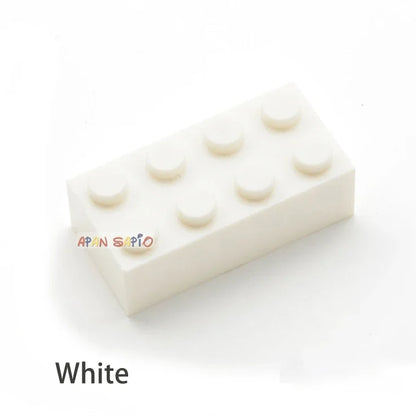 300pcs 2x4 Dot DIY Building Blocks Thick Figures Bricks Educational Creative Size Compatible With 3001 Plastic Toys for Children