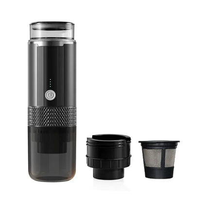 Electric Capsule Grind-and-Brew Coffee Maker Portable Coffee Maker Compatible with Ground Coffee and K-Cup Pods