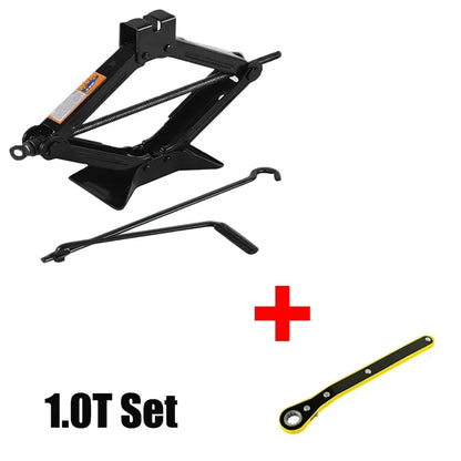 Car Jack 0.8T/1T/2T Portable Scissor Jack Labor Saving Hand Cranked For Tire Replacement Vehicle Repair Car SUV Van Repair Tool