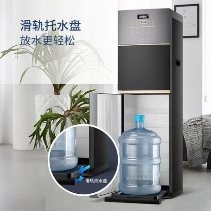 High-end instant hot water dispenser with bottom bucket, hot and cold dual-purpose fast heating luxury large new tea bar machine