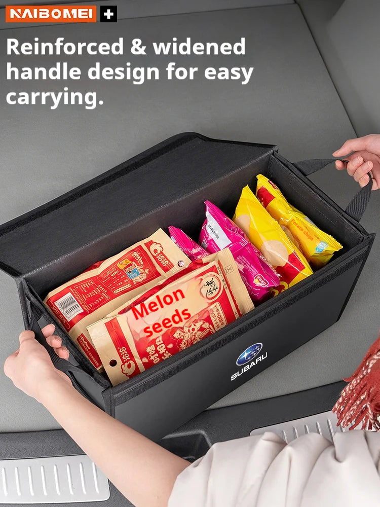 Car Trunk Foldable Storage Box Large-Capacity Stowing Tidying Bag For Subaru Ascent BRZ Forester Impreza Legacy Outback WRX VX