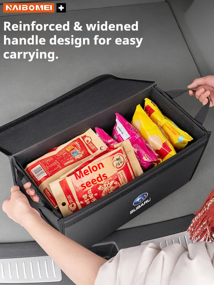 Car Trunk Foldable Storage Box Large-Capacity Stowing Tidying Bag For Subaru Ascent BRZ Forester Impreza Legacy Outback WRX VX