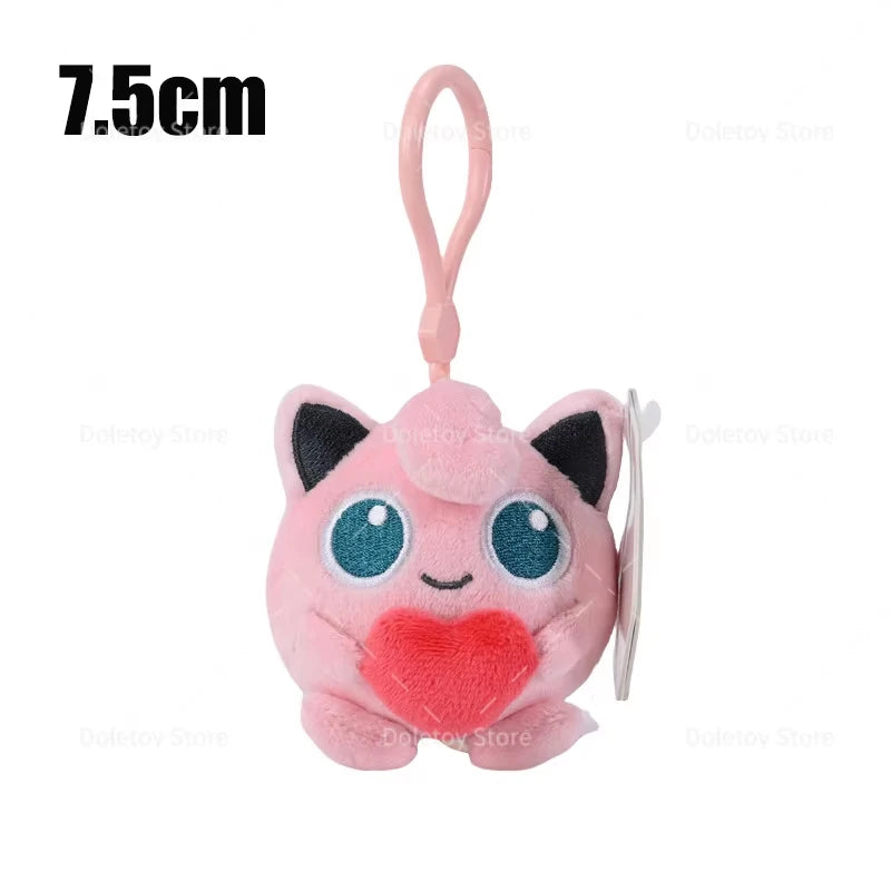 34 Styles Pokemon Plush Keychain Cartoon Toys Pikachu Eevee Charmander Squirtle Mew Snorlax Jigglypuff Doll Kids Kawai Toy Gift