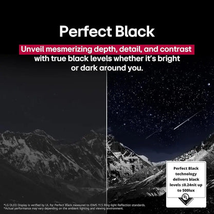 55-Inch Class OLED evo AI 4K C5 Series Smart TV w/Dolby Atmos, Dolby Vision, HDR10, AI Super Upscaling 4K, Filmmaker Mode, Wow O