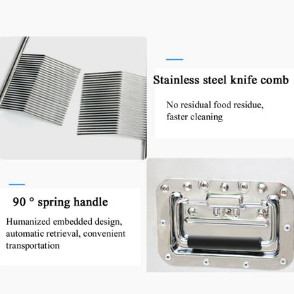 Electric Meat Cutter Machine Commercial Household Stainless Steel Automatic Meat Slicer Shred Dicing Machine 2200W