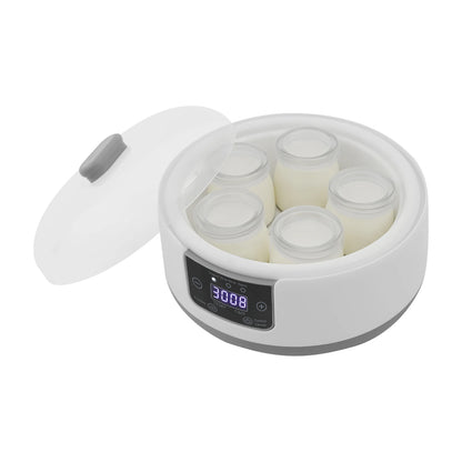 Electric Yogurt Maker+15W Power, Yogurt Maker+1.2L Capacity, Yogurt Maker Machine+21-45℃ Temp, For Homes Apartments Making Yogurt Rice Wine Natto