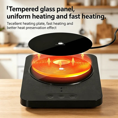 Desktop Coffee Cup Warmer, Three-Level Constant Temperature Heating Coaster, Coffee Cup Warmer, USB Rechargeable Model, Keeps Milk Tea and Coffee Warm, Suitable for Heating Coffee, Tea, Milk, and Various Beverages, a Gift for