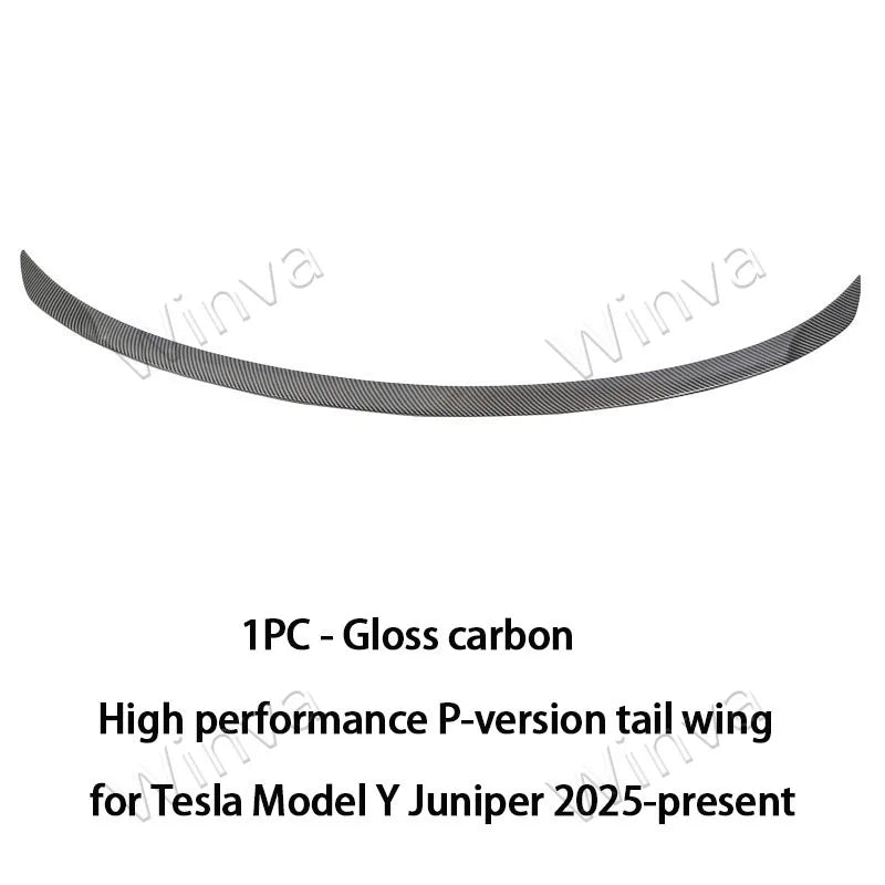 For Tesla Model Y Juniper 2025 2026 Spoiler High Performance Trunk Wings Matte ABS Carbon Pattern Tail Car Modified Accessories