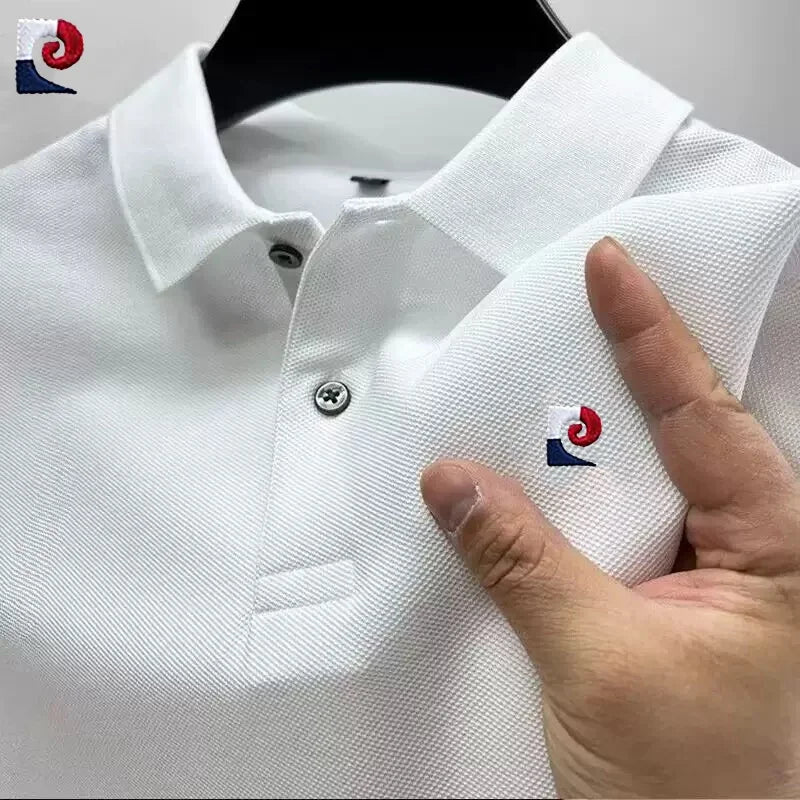 Summer Men's High-Quality Short-Sleeved Polo Shirt New Fashionable, Casual, Comfortable, Cool and Breathable Top