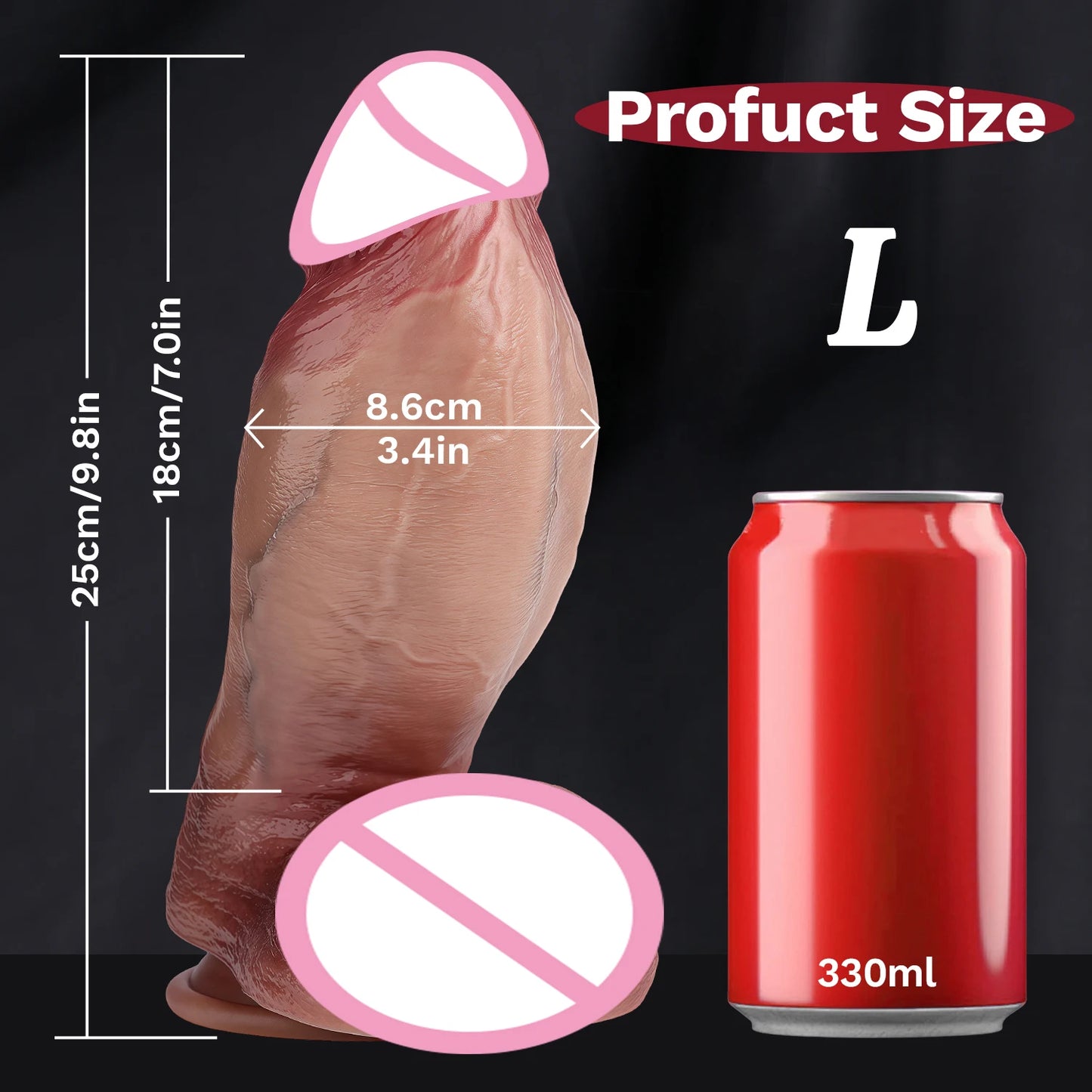 oversized mega realistic dildo big ass vaginal dilation masturbation wand thick penis male and female sex toys for super gamers