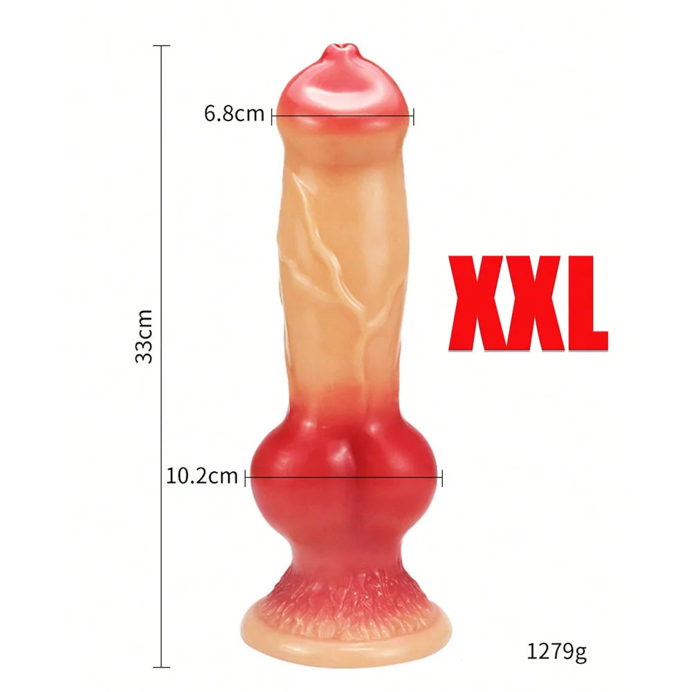 Huge Animal Dildo Anal Plug Sex Toy for Men Women Adult Supplies Large Butt Plug Dog Dildos with Suction Cup Vaginal Masturbator