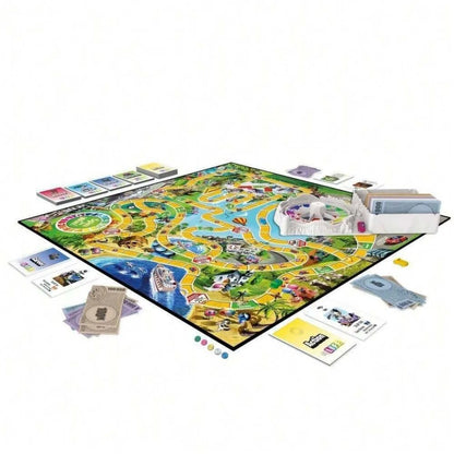 Life Simulation Board Game - Spin Wheel Party Game (2-4 Players) Board Game, Card Game, Ideal for Family Gatherings, Gift
