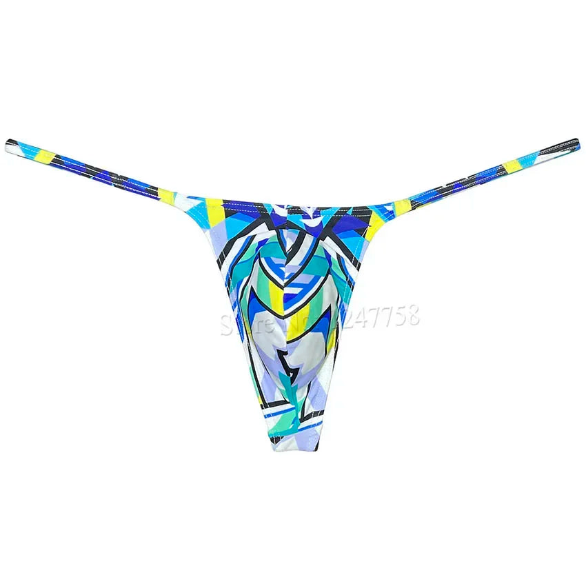Men's Slim Pouch Bikini Underwear Unisex Sissy Panties Sexy Male Tiny Slip String Swim Bottoms Thong