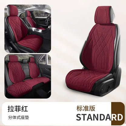 Perforated Suede Seat Cover Universal Four Seasons Cars Seats Covers Breathable Seat Non-slip Luxury Car Rams Latex Seat Cover