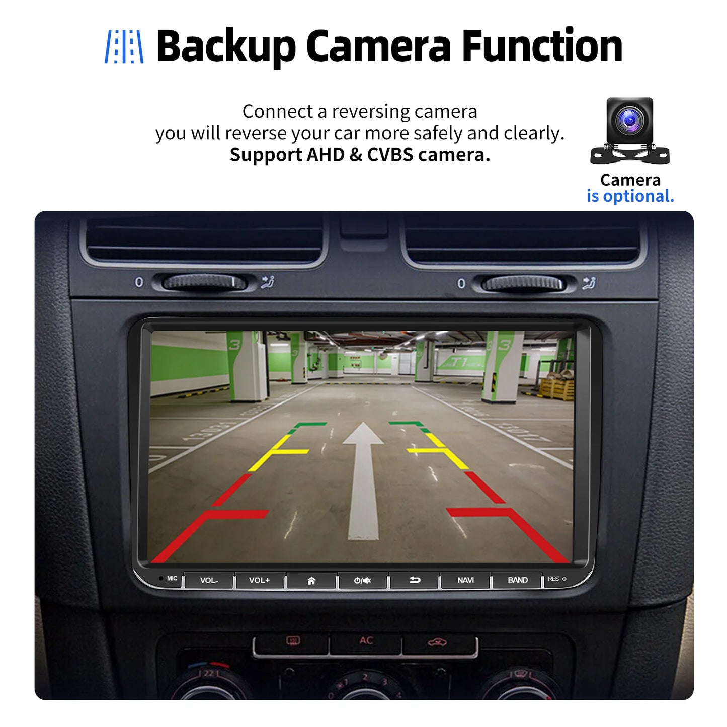 9" Android 15 4+64Gb for Vw Golf Mk5 Mk6 Passat Polo Touran Tiguan Caddy Car Stereo Radio Wifi Carplay Gps Navi Fm Bt+Dvr&Ahd