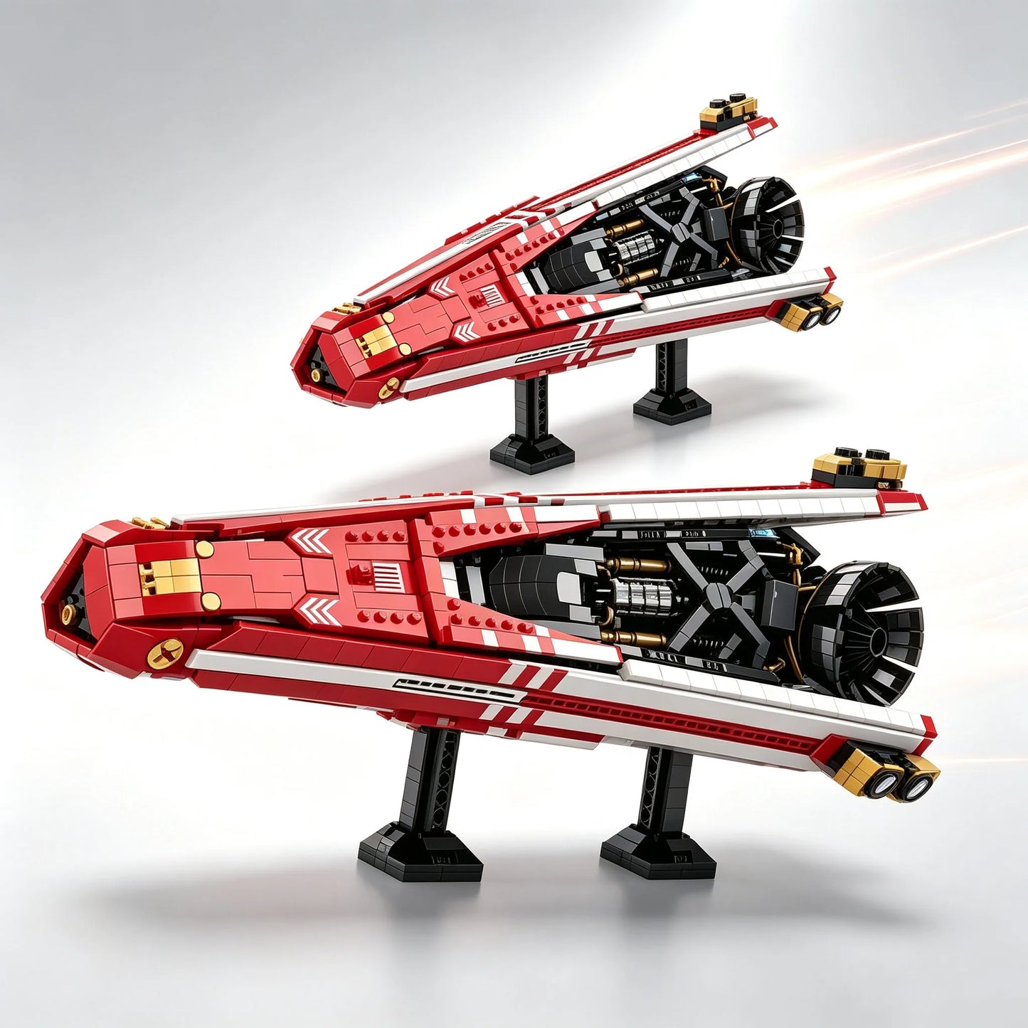 2107PCS Space Navy Battleship Building Blocks Spaceship Model Bricks Desktop Decoration Diy Toy For Kids Holiday Gifts Boys